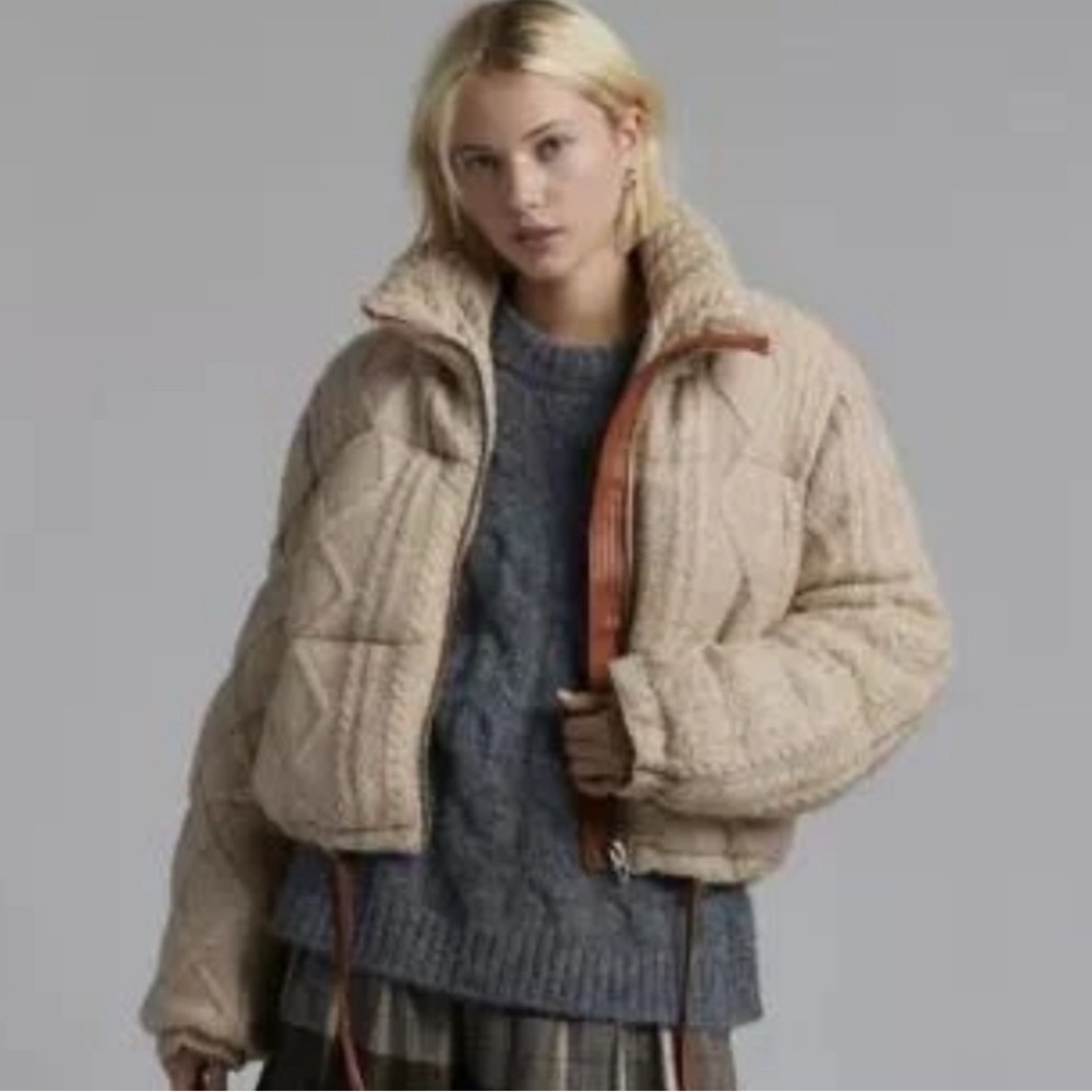 Blank NYC Cream Teddy Jacket